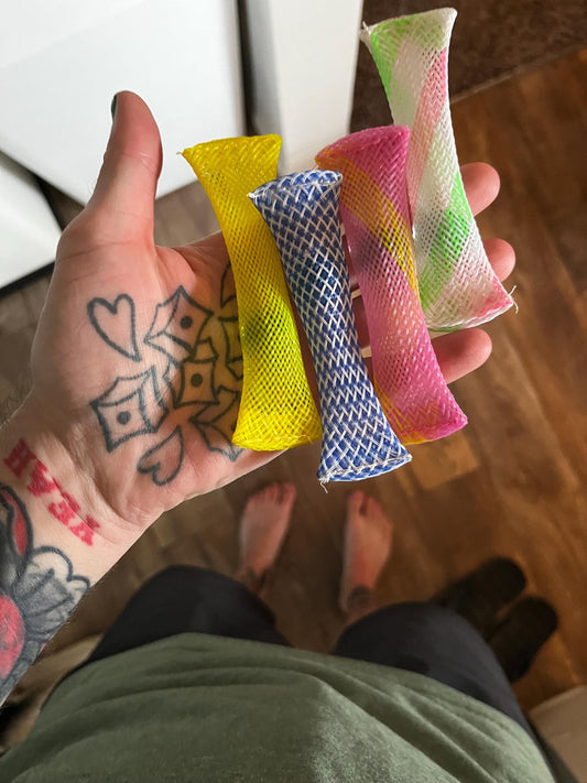 Marble Mesh Fidget Tube