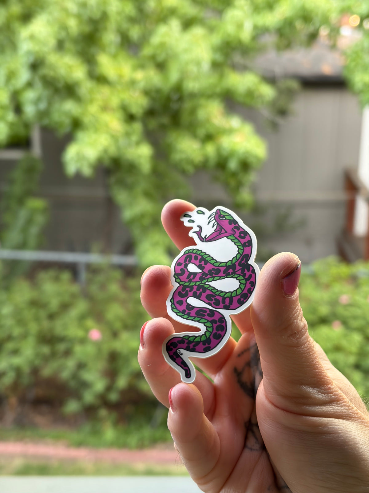 Cheetah Snake Sticker