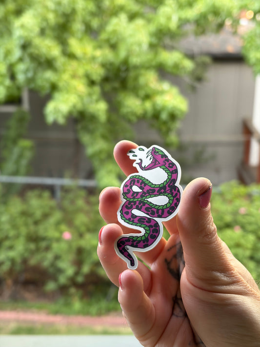 Cheetah Snake Sticker