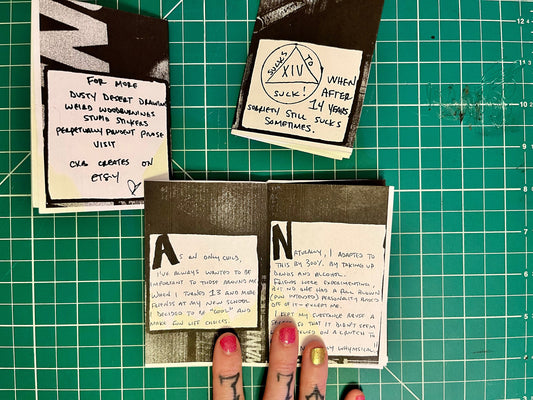 Sobriety Zine “Sucks to Suck” LGBTQ+ Zine