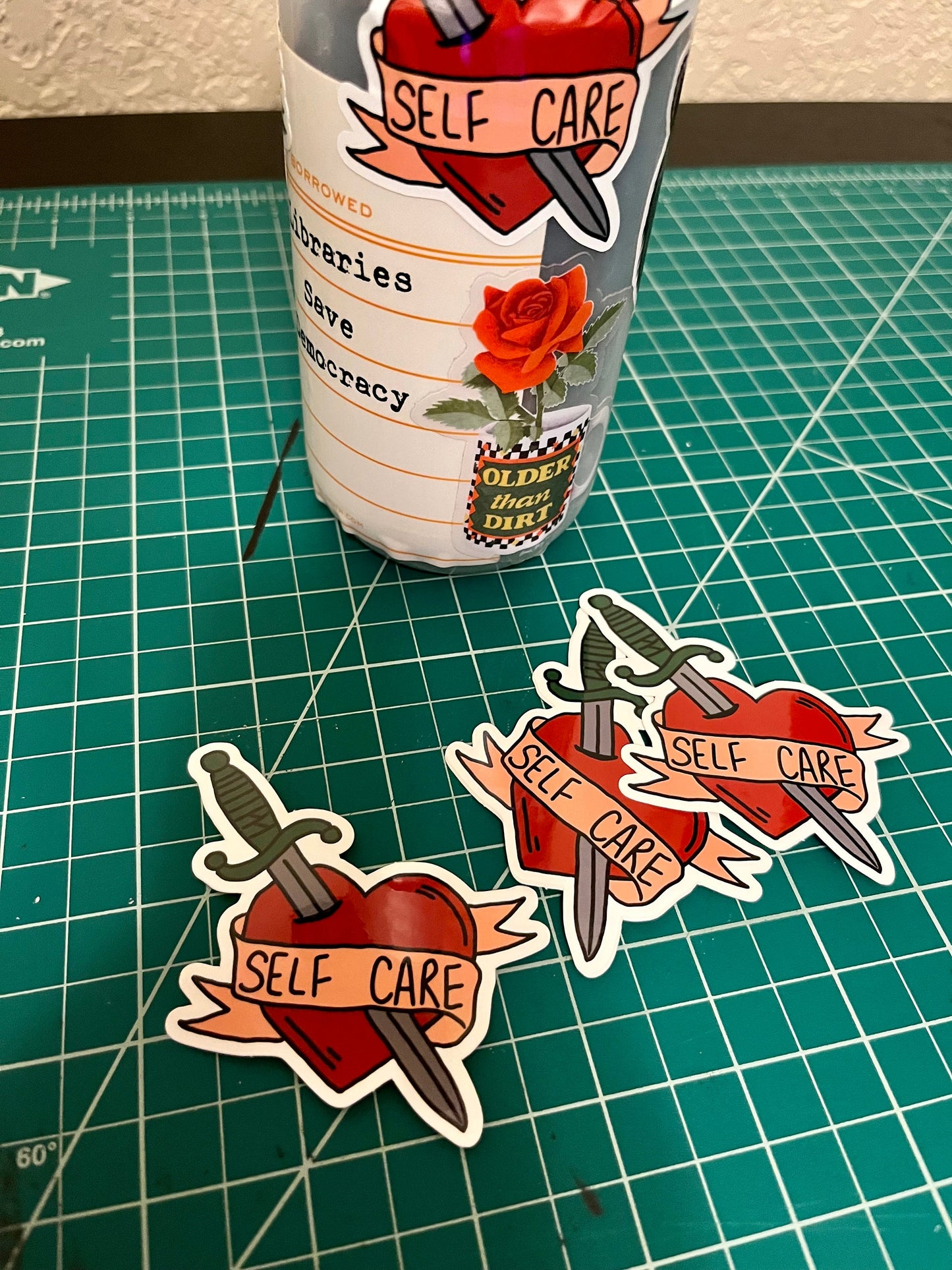 Self Care Vinyl Sticker // 3x3"